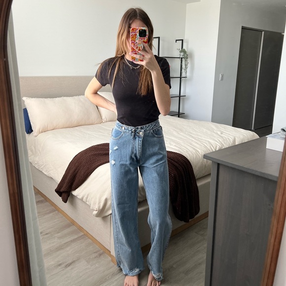 Forever 21 asymmetrical jeans - Picture 1 of 3